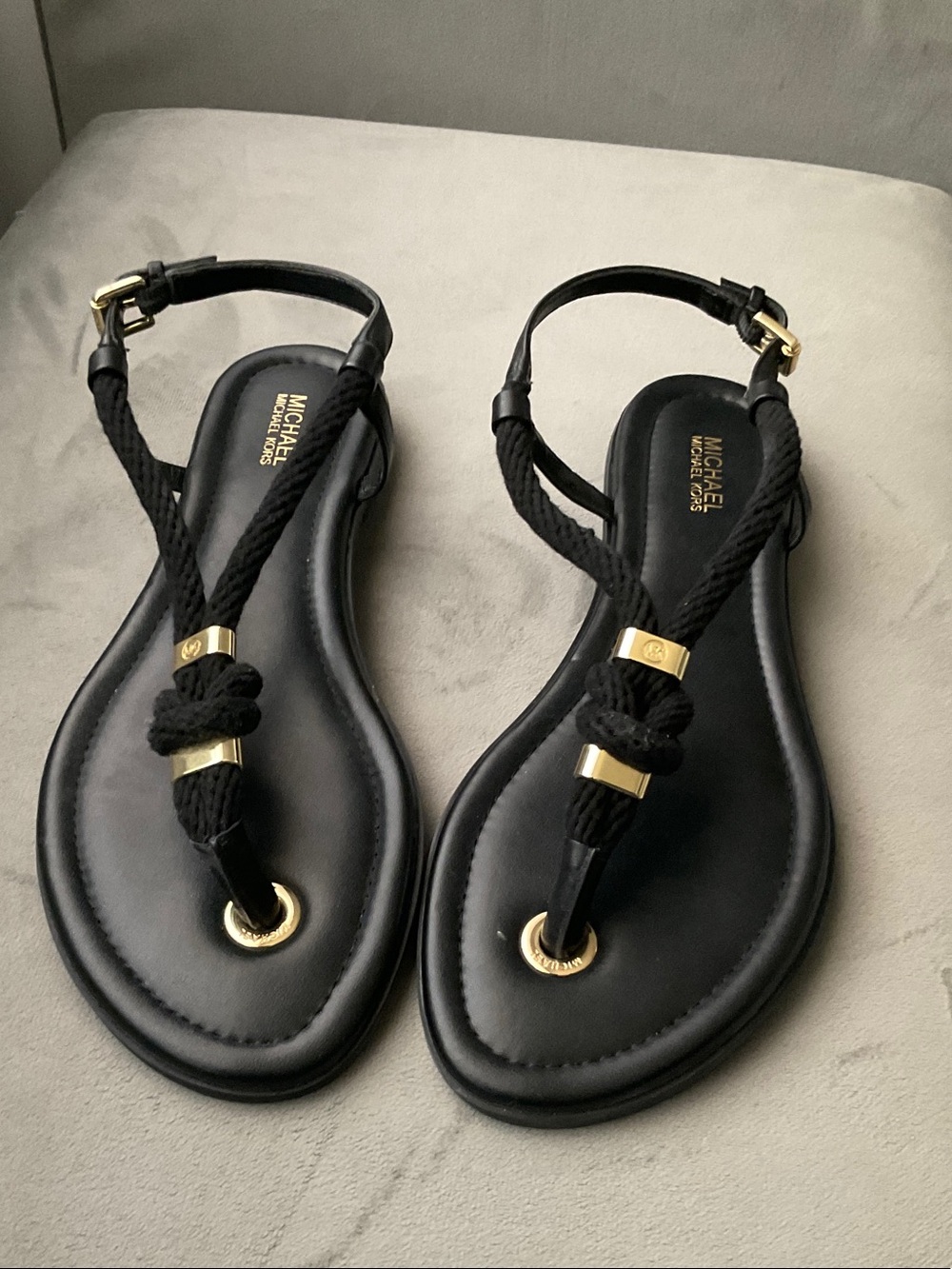 Michelle Kors Holly Rope Thong Sandal